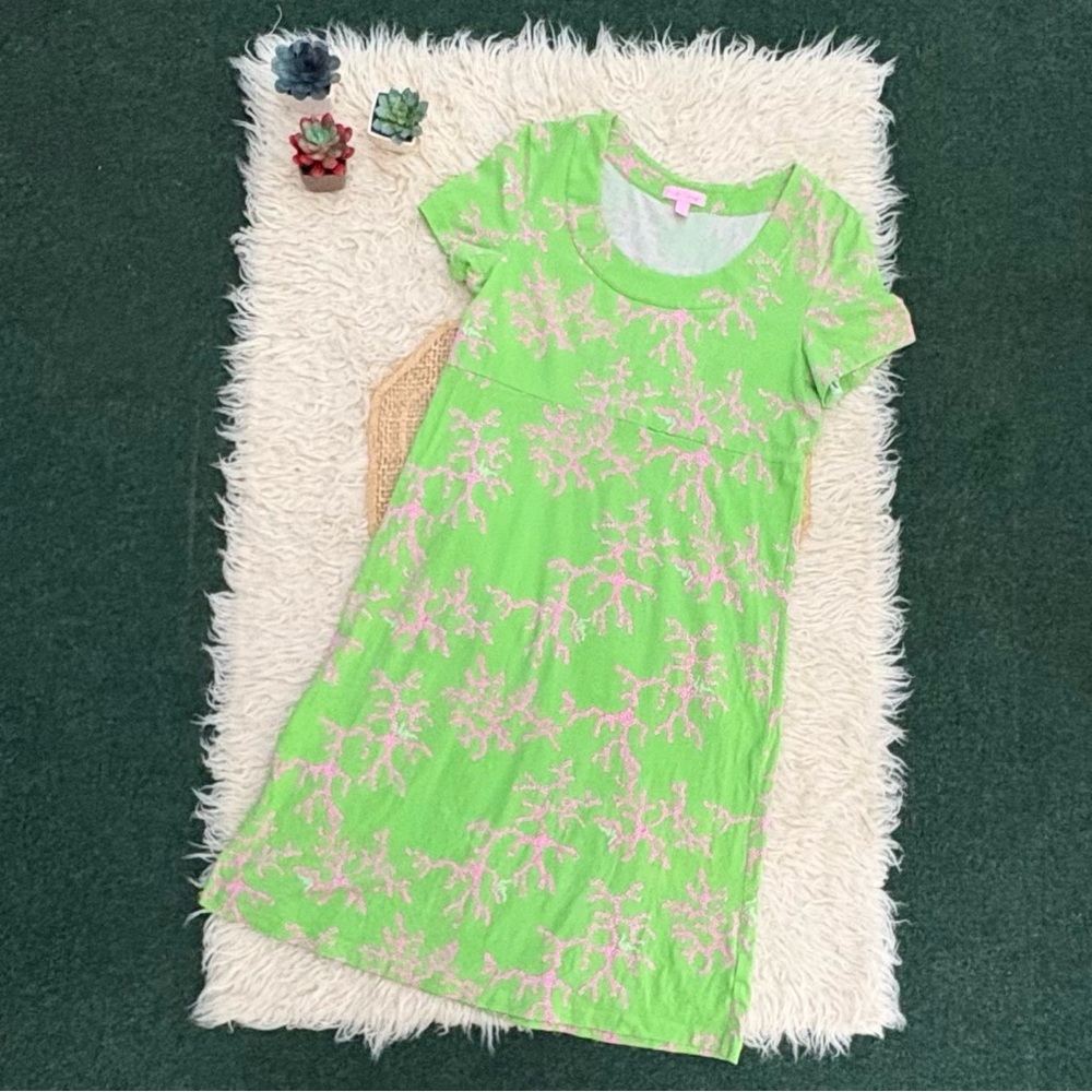Lilly Pulitzer Coral Me Crazy Kelsea Dress